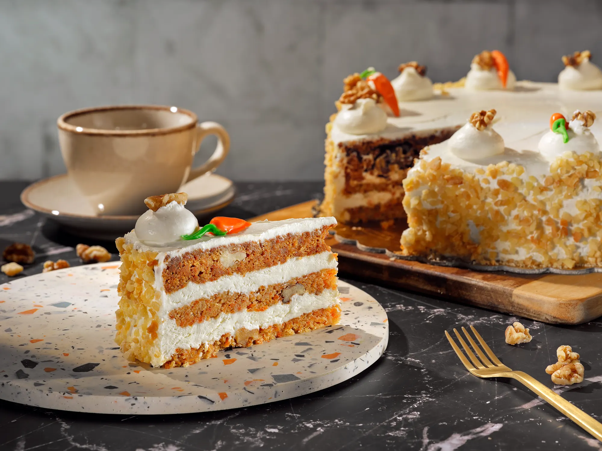 Goldenharvest Food Cakes — commercial food photography by Stephen Galea, Malta